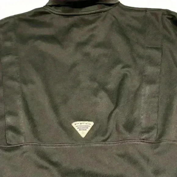 Columbia PFG Omnishade Black Performance Fishing polo - Men’s Medium - Picture 3 of 4
